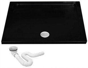 Душевой поддон акриловый Rea Savoy black 80x100 REA-K4087, Черный