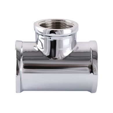 Трійник Solomon 1&Prime;х1/2&Prime;х1&Prime; ВВВ хром 8202