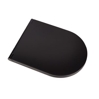 Унитаз-компакт Qtap Scorpio безободковый с сиденьем Soft-close QT14222125ARMB, Черный матовый