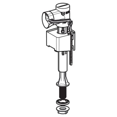 Впускний клапан Geberit тип 340, підведення води знизу, 1/2" 136.726.00.1