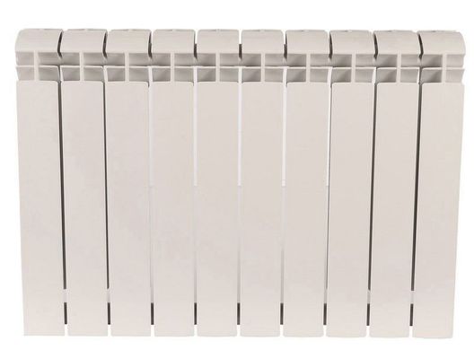 Радиатор биметаллический секционный Queen Therm 500/100 (кратно 10), Белый
