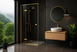 Душевая кабина Rea Atlas 80x100 левая brushed gold KPL-K4374
