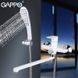 G2248 Змішувач для ванни довгий гусак білий/хром Ø35 Gappo Noar 1/8, Білий
