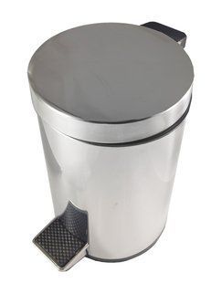 Ведро с педалью для мусора 5 л хром Frap F702 1/8, Хром