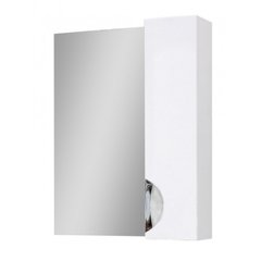 Зеркальный шкаф Юввис Оскар Z-1 правый с зеркалом 70 см 301001, Белый, Белый