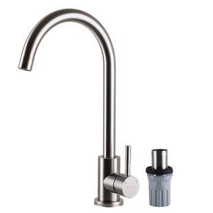 Смеситель для кухни EcoMIX Alpen AISI-203S-WH 000024959, Нержавеющая сталь