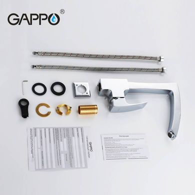 Смеситель для кухни Г-образный гайка Ø35 Gappo Jacob 1/8 G4007, Хром