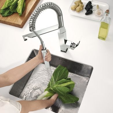 Змішувач для кухні Grohe Eurocube 31395000, Хром