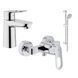 Набір змішувачів для душа Grohe BauLoop 123220S, Хром