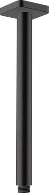 Кронштейн для верхнього душу Hansgrohe зі стелі Vernis Shape 300 мм Matt Black 26407670, Чорний матовий