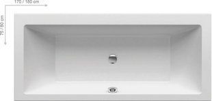 Ванна акрилова Ravak Formy 01 Slim 180x80 C881300000, Білий