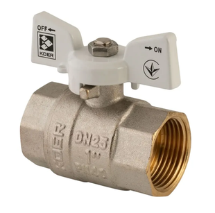 Кран кульовий Koer 1" ГГМ (KR.217.W) білий KR0180