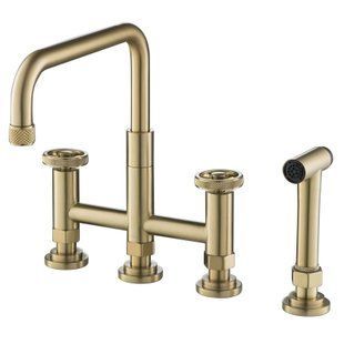 Смеситель для кухни Kraus Urbix KPF-3125BG, Золотой