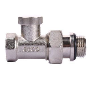 Кран радіаторний прямий Arco 1/2&Prime; під ключ з ущільнювачем 507655
