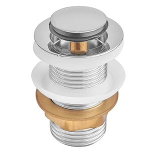 Донный клапан для раковины Zerix BV-06 1 1/4'' без перелива автоматический Сlick-Сlack ZX6023