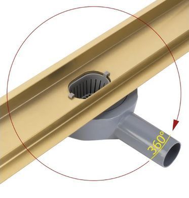 Трап для душа Rea Neox 60 Pro brushed gold 2в1 REA-G2701