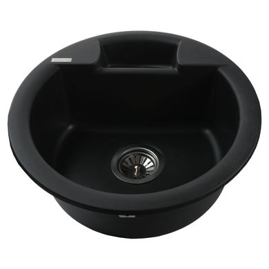 Гранітна мийка Globus Lux Guron чорний 480 мм А0002, Чорний