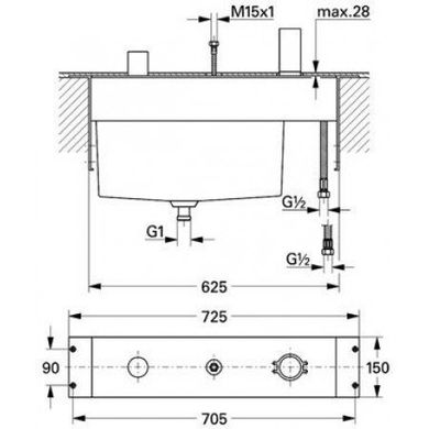 Прихована частина Grohe Chiara 33339000