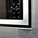 Зеркало Dusel DE-M0061S1 Silver 75x100 см с часами, Серый