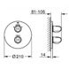 Термостат скрытого монтажа Grohe Grohtherm 1000 New 19985000, Хром