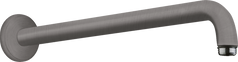 Кронштейн для верхнего душа Hansgrohe 389 мм черный матовый хром 27413340, Шлифованный черный хром