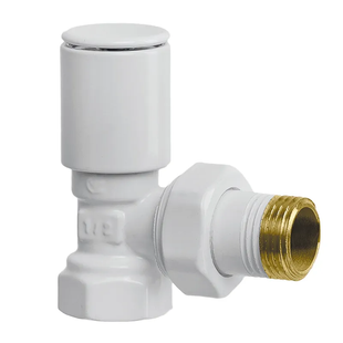 Кран для сушарки рушників кутовий Koer KR.531-2 - 1/2" white KR4713