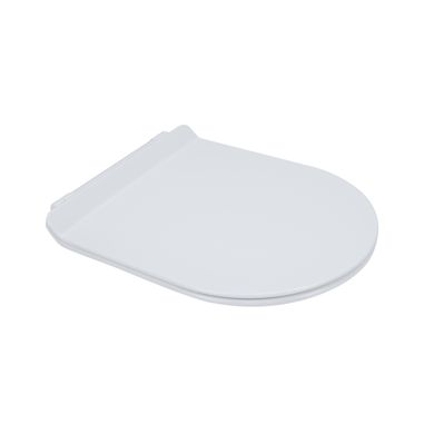 Унитаз-компакт Qtap Presto безободковый с сиденьем Soft-close QT24221217AW, Белый