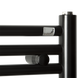 Электрический полотенцесушитель Zehnder Klaro 500 x 946 мм со скрытым подключением черный (ZSL-120-050-9017-HOTS-HID), Черный матовый, Правое, Электронный