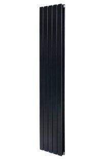 Вертикальний дизайнерський радіатор опалення Arttidesign Livorno II 5/2000/340/50 чорний матовий, Чорний матовий