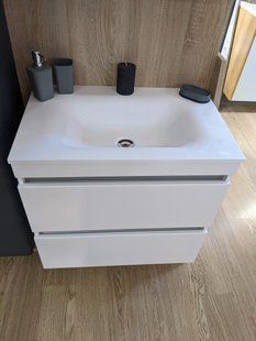 Тумба с умывальником Fancy Marble Sherman 700 Б Je, Белый