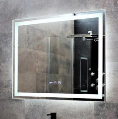 Зеркало Dusel DE-M0061S1 Silver 75x120 см сенсорное включение + подогрев, Серый