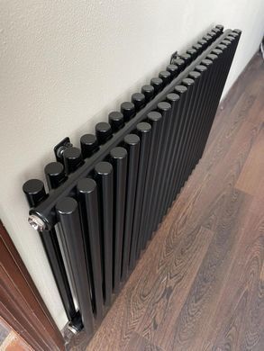 Радіатор дизайну Betatherm Praktikum 2 H-500 mm, L-805 mm з нижнім підключенням PV 2050/21 9005М 88 - Радіатори опалення Betatherm Радіатор дизайну Betatherm Praktikum 2 H-500 mm, L-805 mm з нижнім підключенням PV 2050/21 9005М 88, Чорний матовий