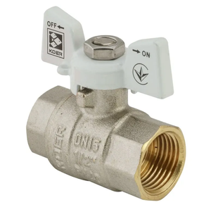Кран шаровый Koer 1/2" ГГБ (KR.217.W) белый KR0177