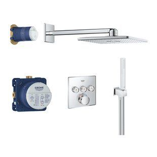Душова система прихованого монтажу Grohe Grohtherm Cube 34804000, Хром