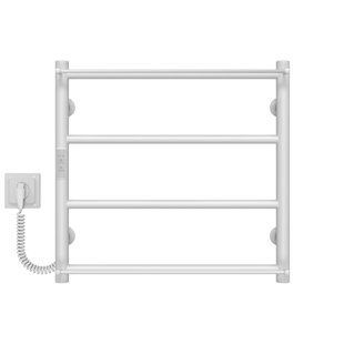 Електрична рушникосушка Deffi Ladder П4 400x500 нержавіюча сталь WD03 ліве підключення білий C.LK.50.40.4.E.W.L.3