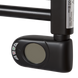 Электрический полотенцесушитель Zehnder Aura 906 x 500 мм черный 500 Вт программируемый с проводом (PBEBZ-090-50-MQ), Черный матовый, Правое, Электронный