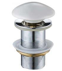 Донный клапан без перелива Mexen click-clack white, с керамической крышкой MEX-79910-25, Белый