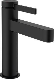 Змішувач Hansgrohe Finoris 110 для умивальника з д/к push -open Matt Black 76023670, Чорний матовий