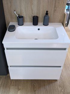 Тумба с умывальником Fancy Marble Sherman 700 Б De, Белый