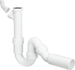 Сифон трубный для моек с отводным коленом 1 1/2, пластик Viega 101800
