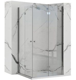 Душевая кабина Rea Fold N2 110x110 chrome REA-K7438 + REA-K7438, Хром, Универсальная, прозрачный, хром