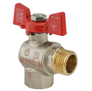 Кран кульовий Koer 1/2" ГШМ кутовий (KR.208) KR2805