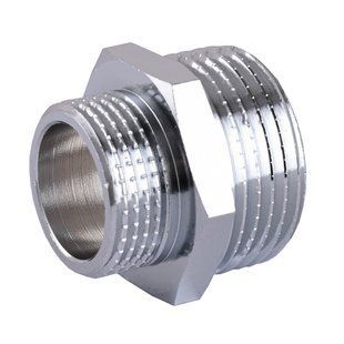 Ниппель Solomon 1 1/4&Prime;х1&Prime; НН хром 8208