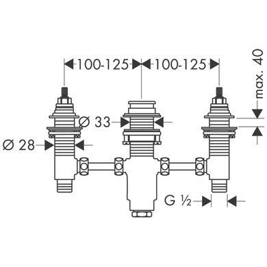 Скрытая часть Hansgrohe 13233180