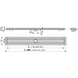 Водосточный желоб 950 мм Alcaplast APZ13-950