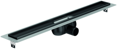 Канал с горизонтальным фланцем ACO ShowerDrain C Black 9010.91.09 (785 мм), низкий сифон