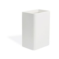 Склянка Stilhaus Gea керамічна настільна GE10AP, Білий