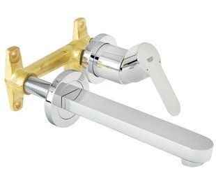 Змішувач для умивальника на два отвори Grohe BauEdge 20474000, Хром