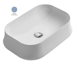Умивальник Simas Sharp 60 см SH08 pervinca mat, Блакитний матовий