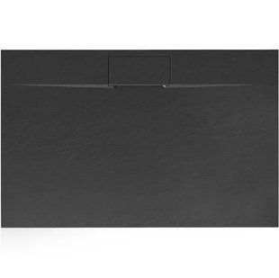 Душевой поддон Rea Bazalt 80x100 long black REA-K3323, Черный матовый